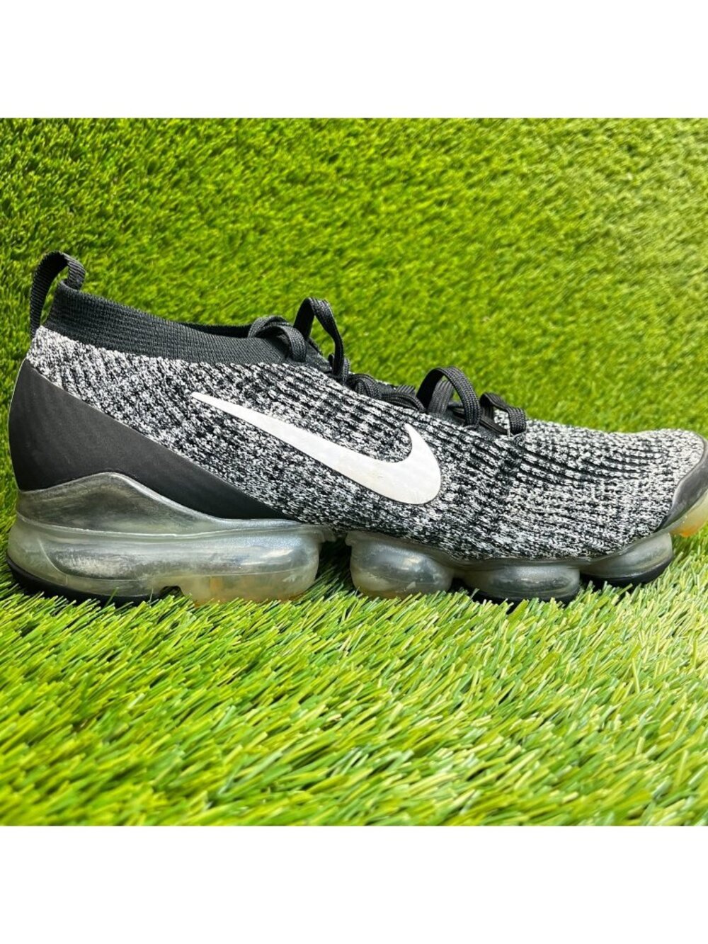 Nike Air VaporMax‎ Flyknit 3 Mens Size 13 Black Athletic Running Shoes Sneakers
